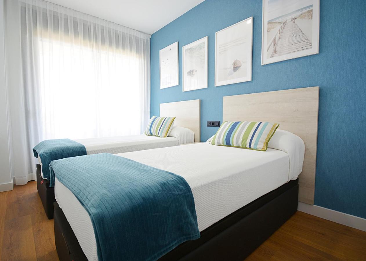 Precioso Apartamento Con Piscina En Sanxenxo Bagian luar foto